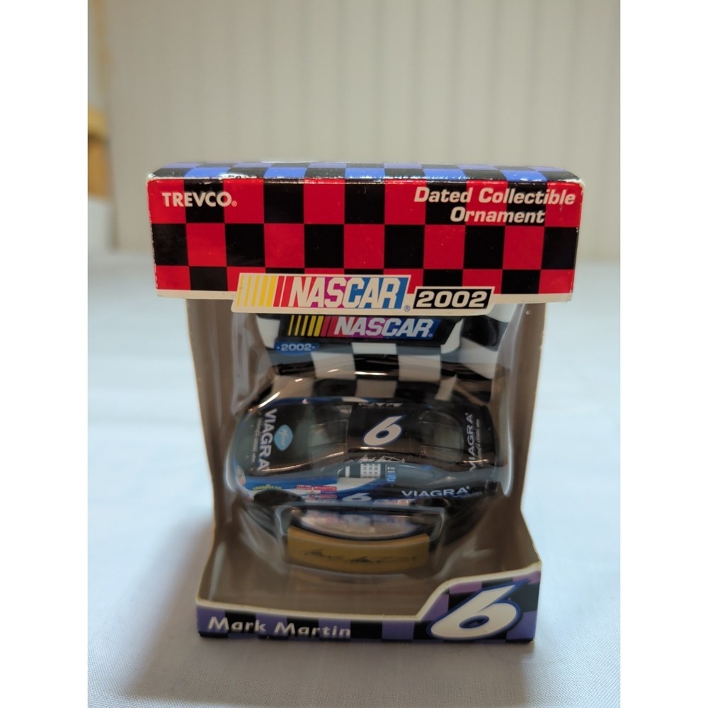NASCAR 2002 Mark Martin #6 Trevco Dated Collectible Ornament New in Box